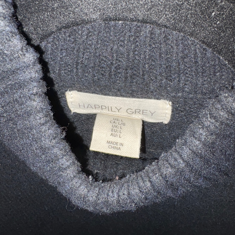 Happily Grey Women's Sweater Set with skirt - Classic Gray/charcoal black